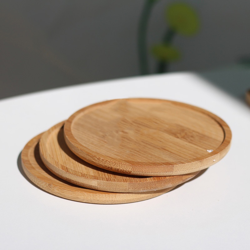Food Storage On Table - Heat Insulation Bamboo Coasters Anti Scald