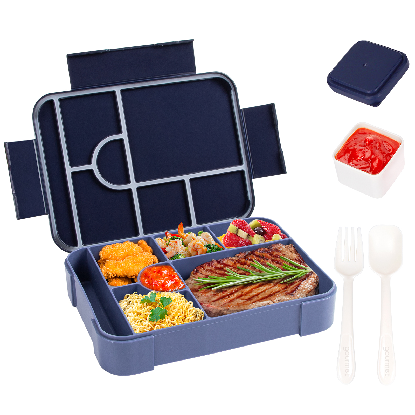 Food Storage Box Large - Large Capacity Bento Lunch Box for