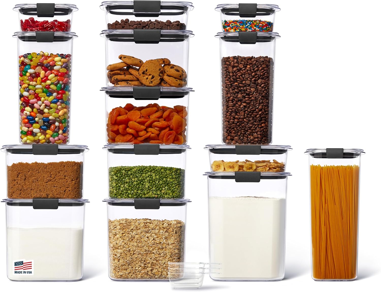 Food Storage Containers Set - Brilliance 14-Piece Food Storage Container Set