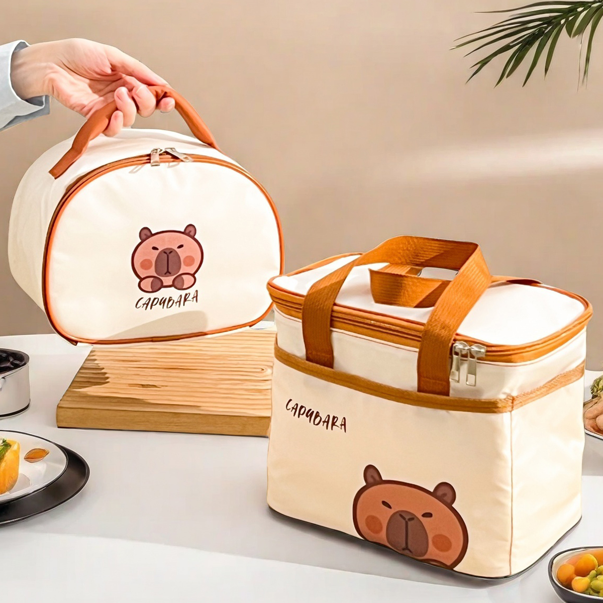 Food Storage Warmer - Cute Capybara Insulated Lunch Bag For