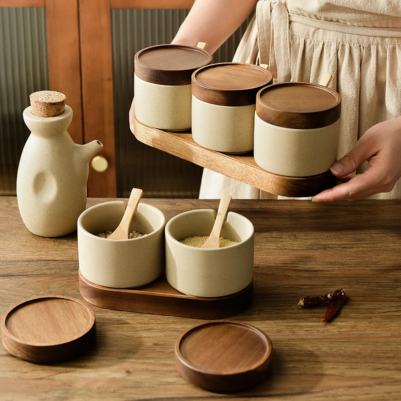 Xl Food Storage Containers With Lids - Modern Ceramic Seasoning Jar Set Sugar