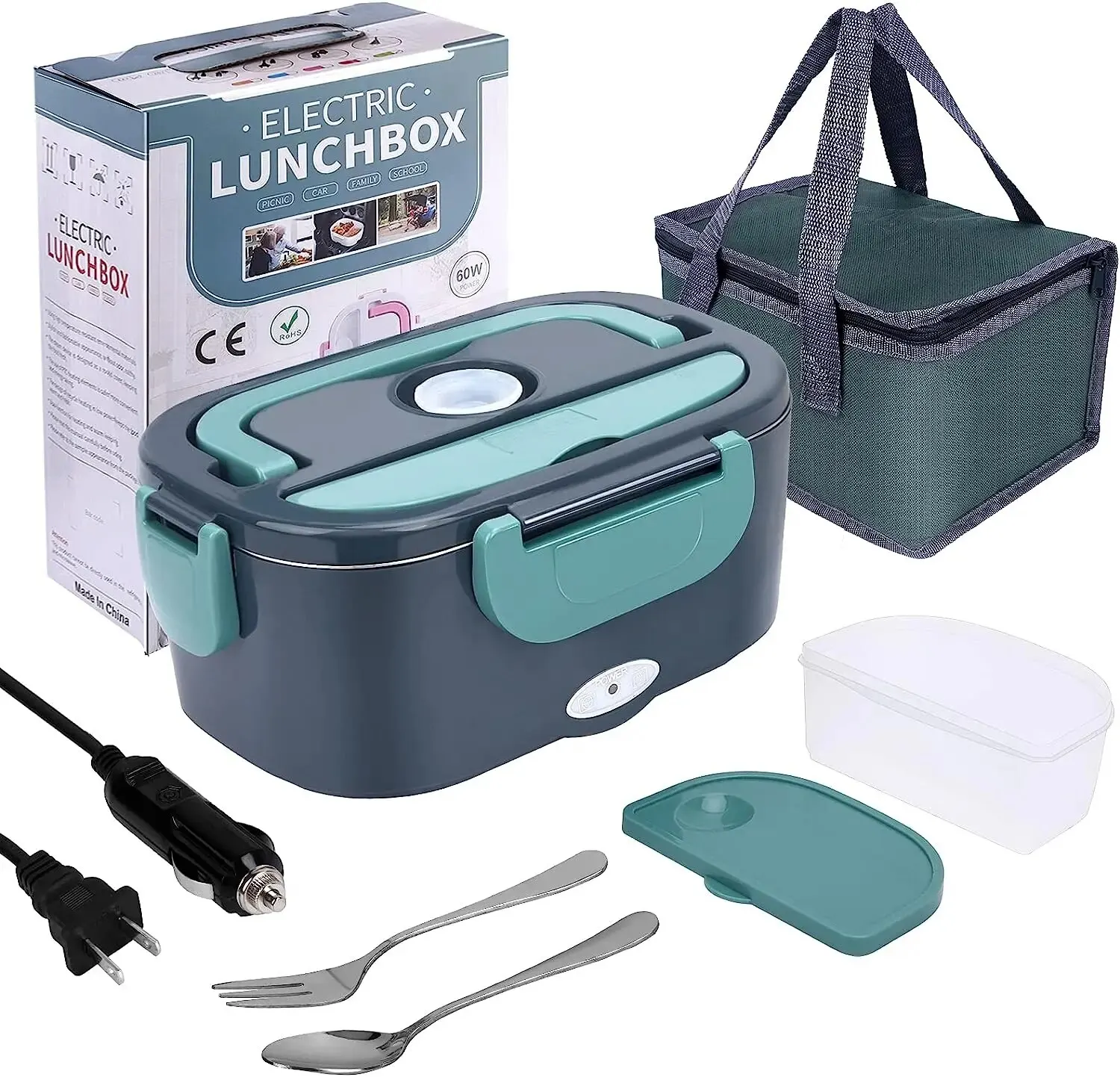 Food Storage Warmer - 1.5L Portable Electric Lunch Box –