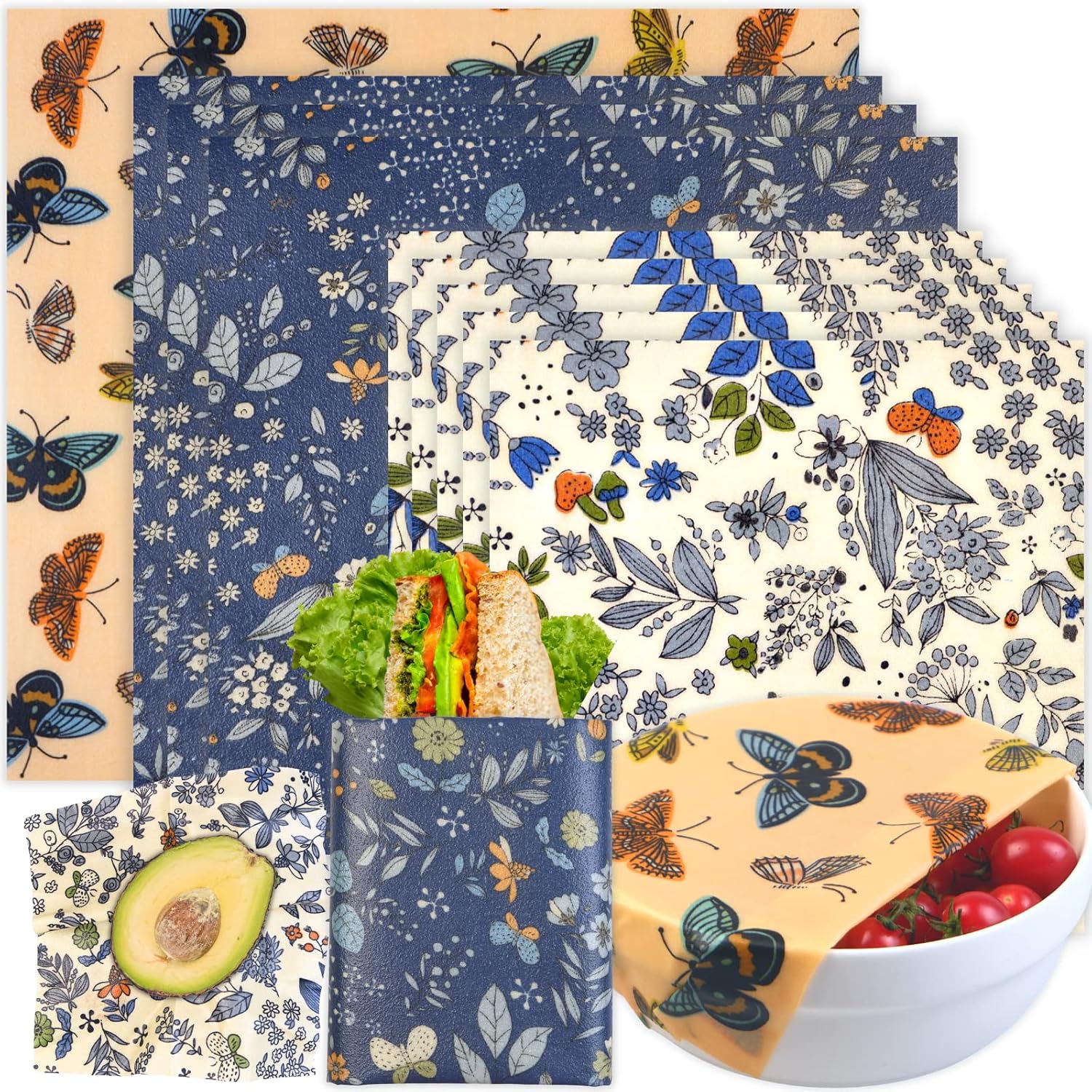 Beeswax Food Wrap - Eco-Friendly Beeswax Food Wraps - 9
