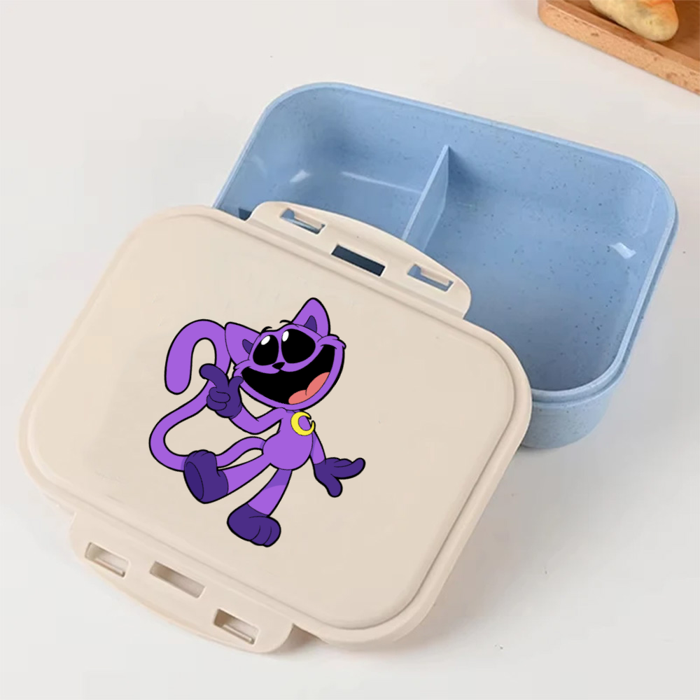 Food Storage In Room - Cartoon Poppy Playtime Blue Lunch Box