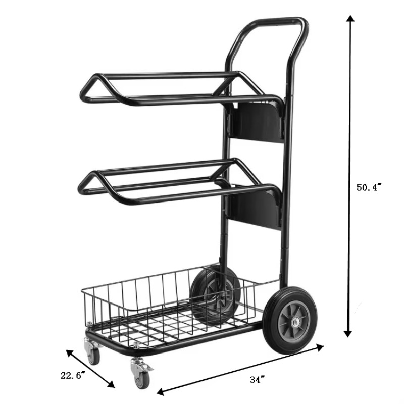 Best Food Storage - 【Best-selling】2 Tier Rolling Saddle Rack Horse