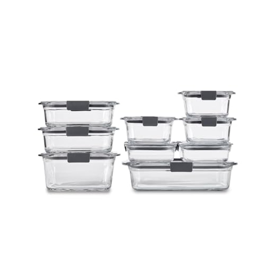 Food Storage Containers Set - Brilliance Glass Food Storage Containers Assorted