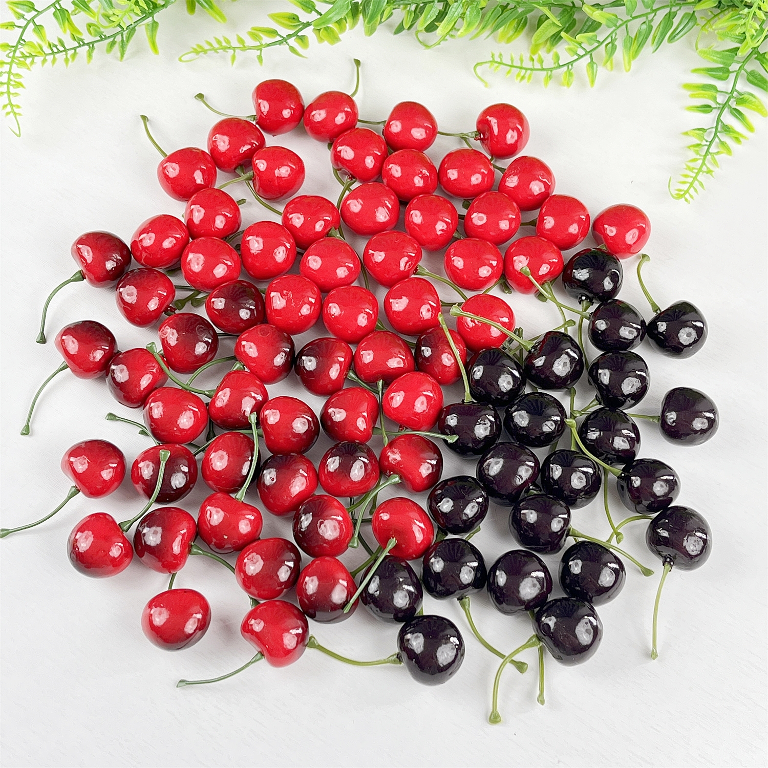 Food Storage On Table - 50PCS Artificial Cherry Fake Fruit Model