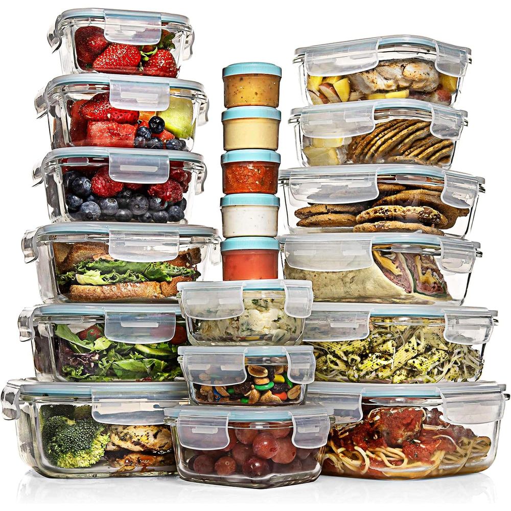 Food Storage Containers Set - Pc Set Glass Food Storage Containers