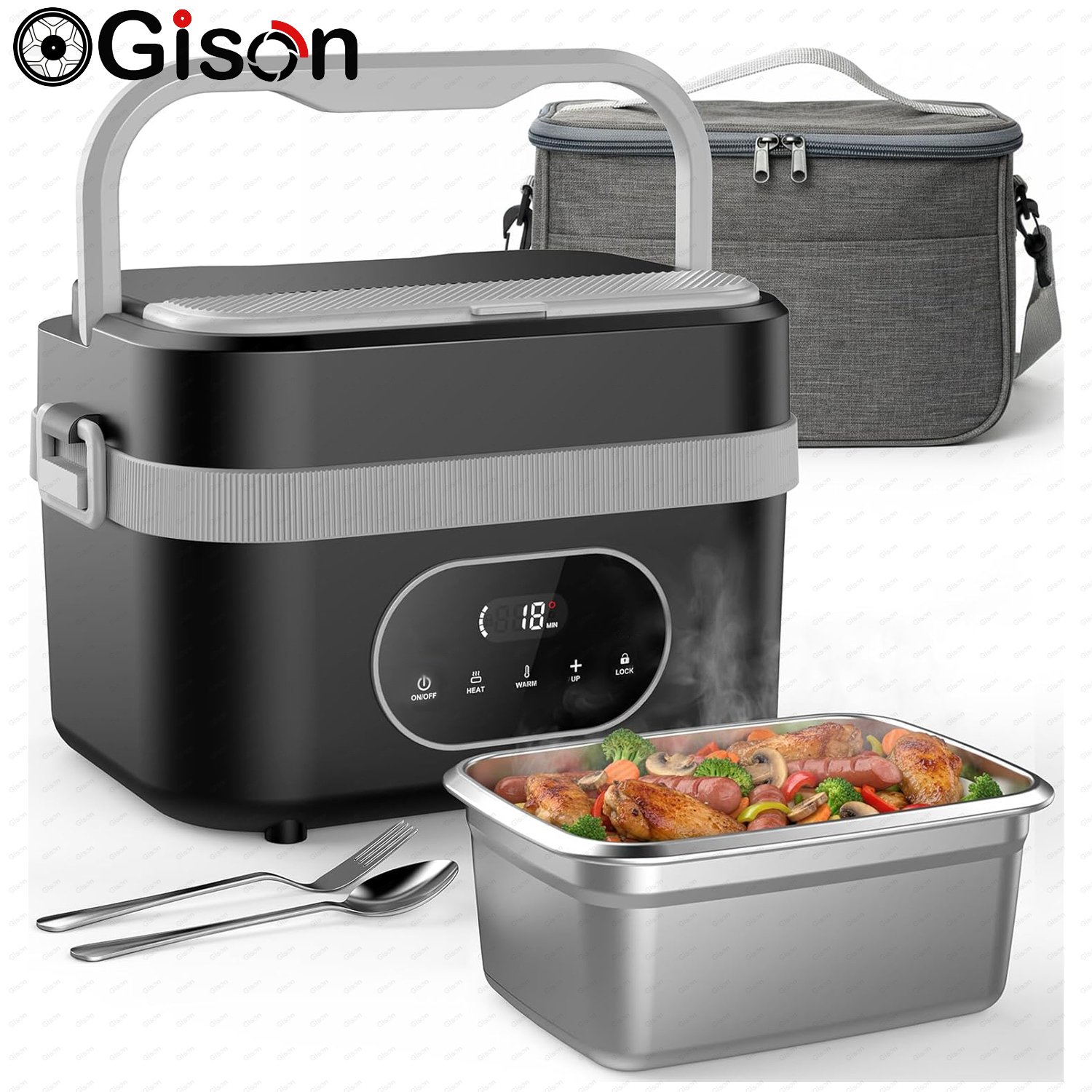 Food Storage Warmer - Gison 1.5L Electric Heated Lunch Box