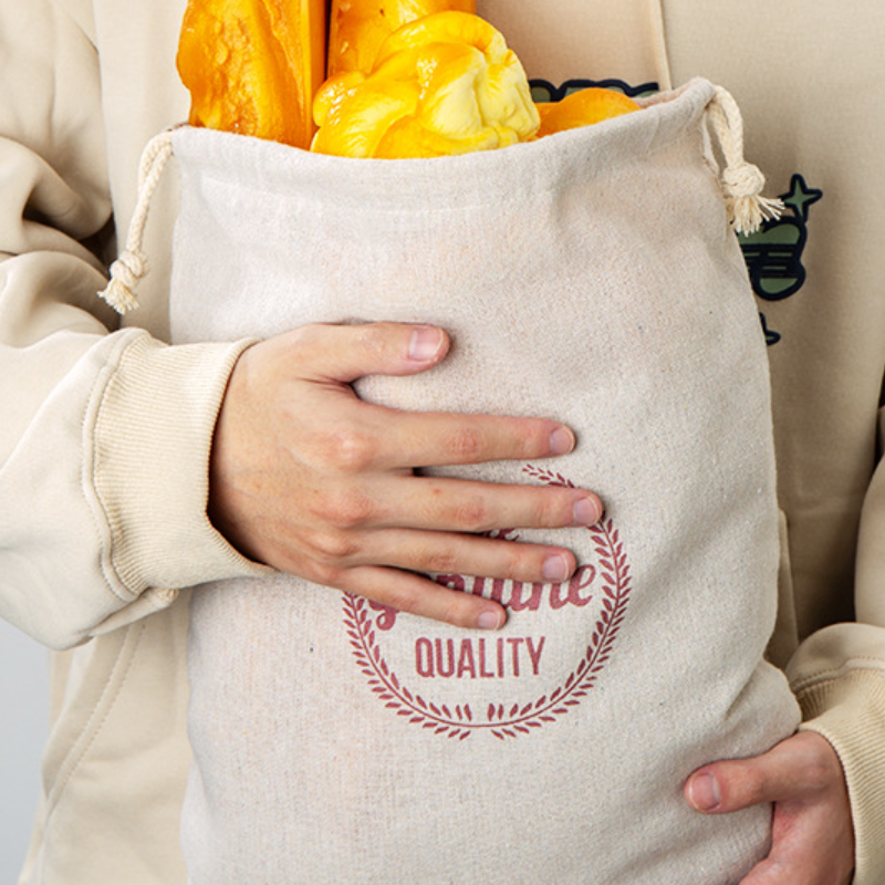 Organic Cotton Linen Bread Bag - Beeswax Food Wrap のレビューと価格