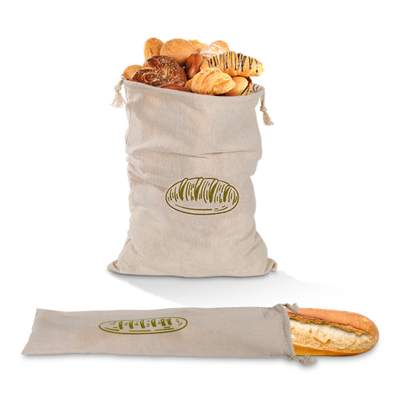 Organic Cotton Linen Bread Bag - Beeswax Food Wrap のレビューと価格