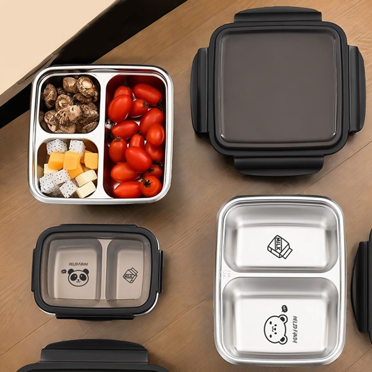 WORTHBUY 2/3 Grids 304 Stainle - Food Storage Box Large のレビューと価格