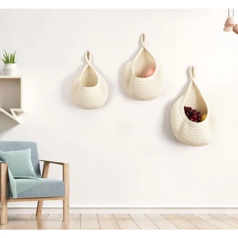 Linen Macrame Baskets 3pcs Boh - Food Storage Plants のレビューと価格