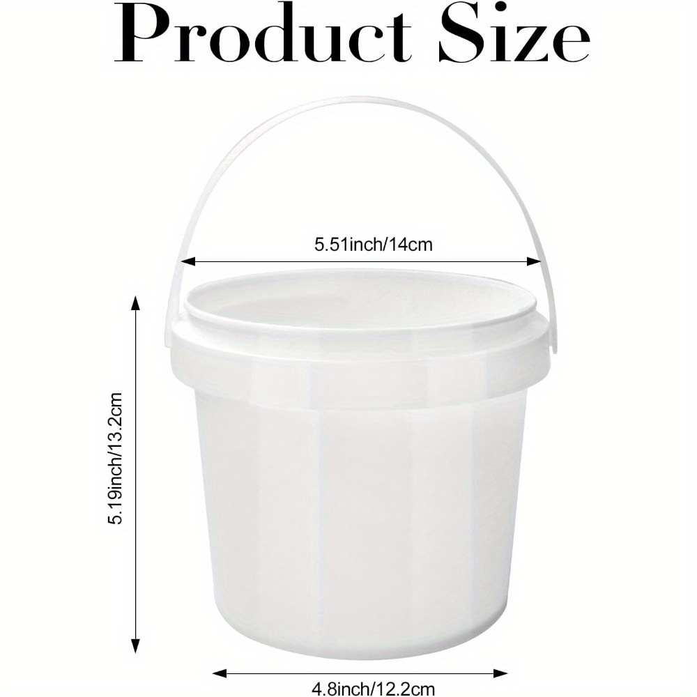13 Pack White Plastic Bucket 1 - Food Storage Quart Containers のレビューと価格