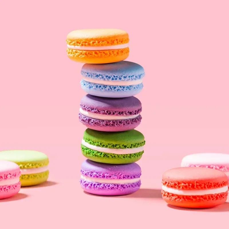 Simulation Macaron Cake Desser - Food Storage On Table のレビューと価格