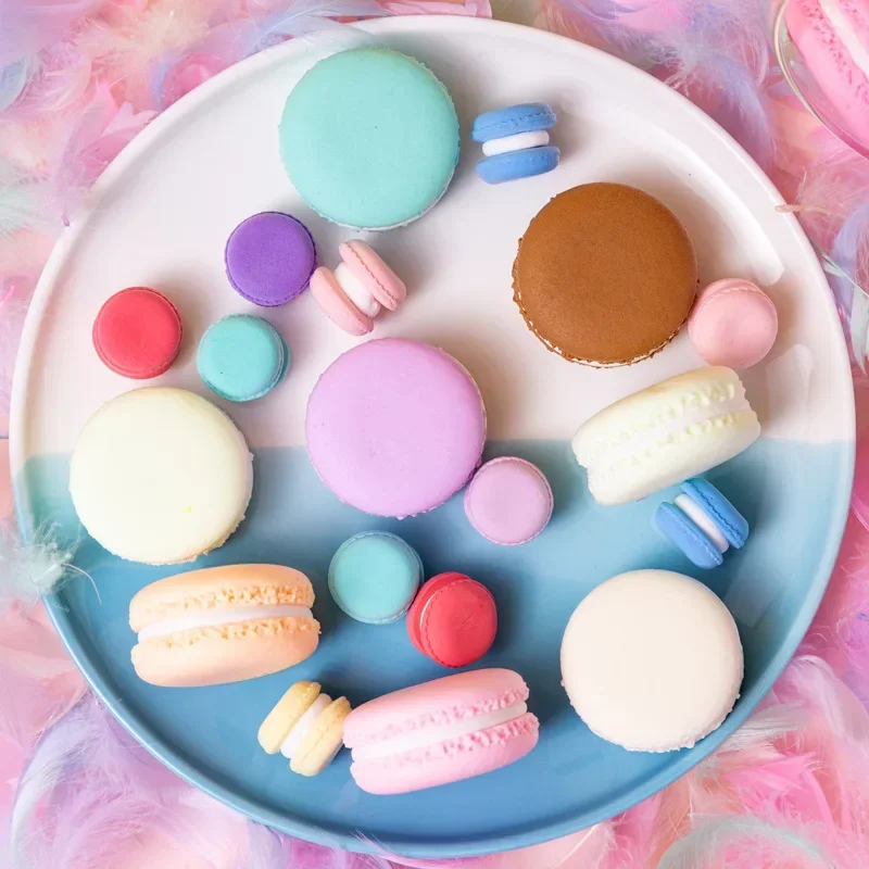 Simulation Macaron Cake Desser - Food Storage On Table のレビューと価格