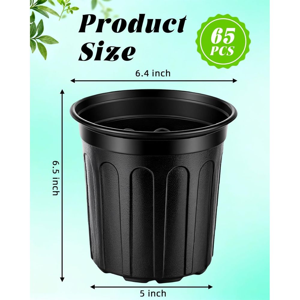 1 Gallon Nursery Pots - 65 Pac - Food Storage Plants のレビューと価格