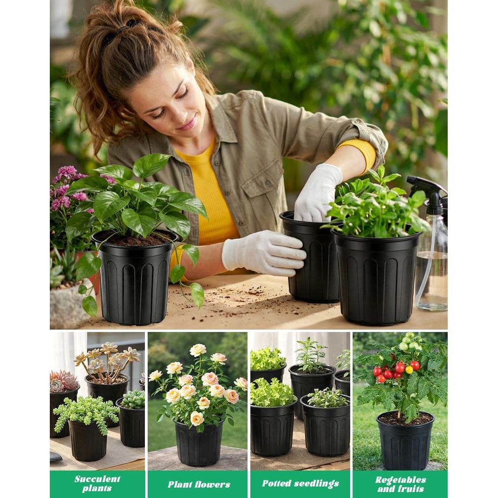 1 Gallon Nursery Pots - 65 Pac - Food Storage Plants のレビューと価格