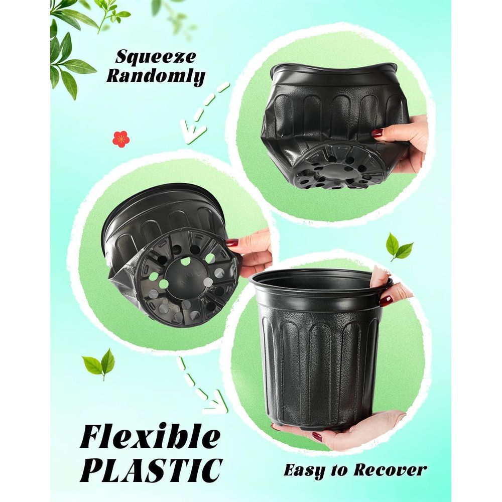 1 Gallon Nursery Pots - 65 Pac - Food Storage Plants のレビューと価格