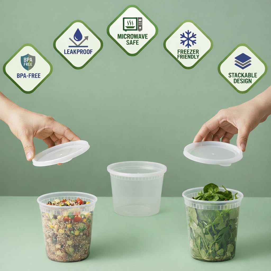 Deli Food Storage Containers w - Food Storage Quart Containers のレビューと価格