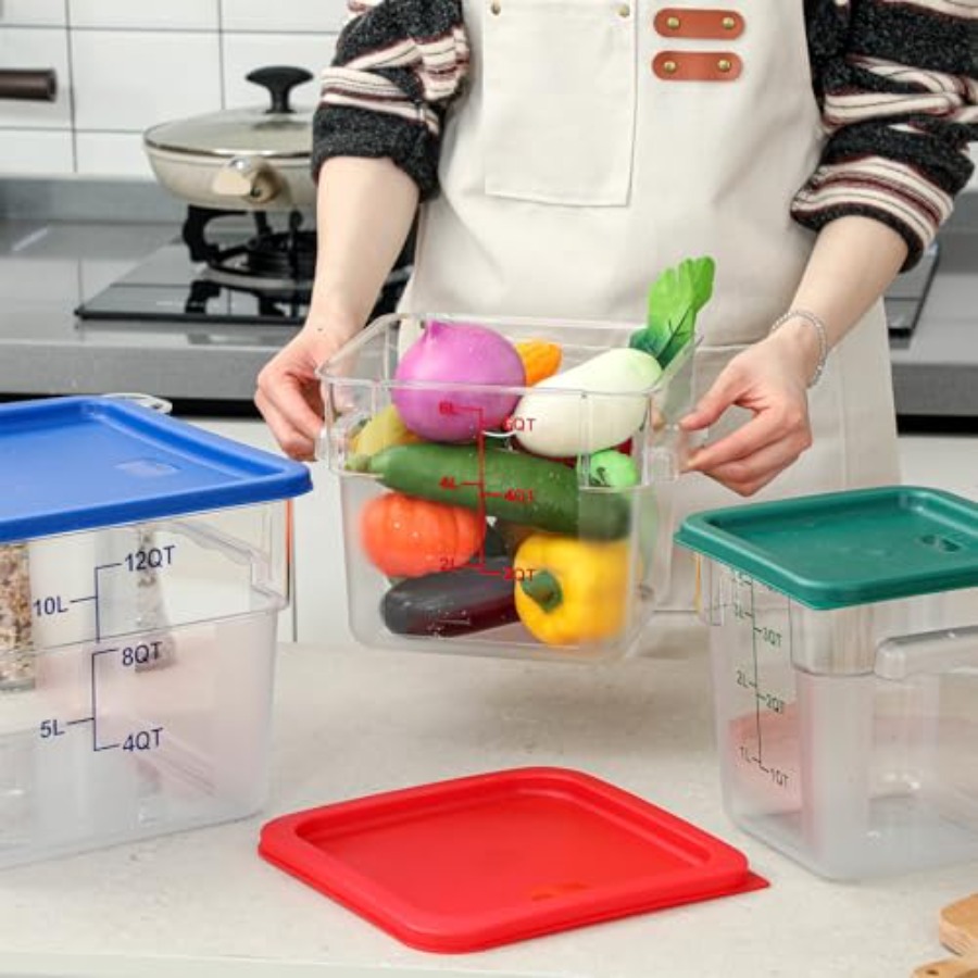8 Set Square Food Storage Cont - Food Storage Quart Containers のレビューと価格