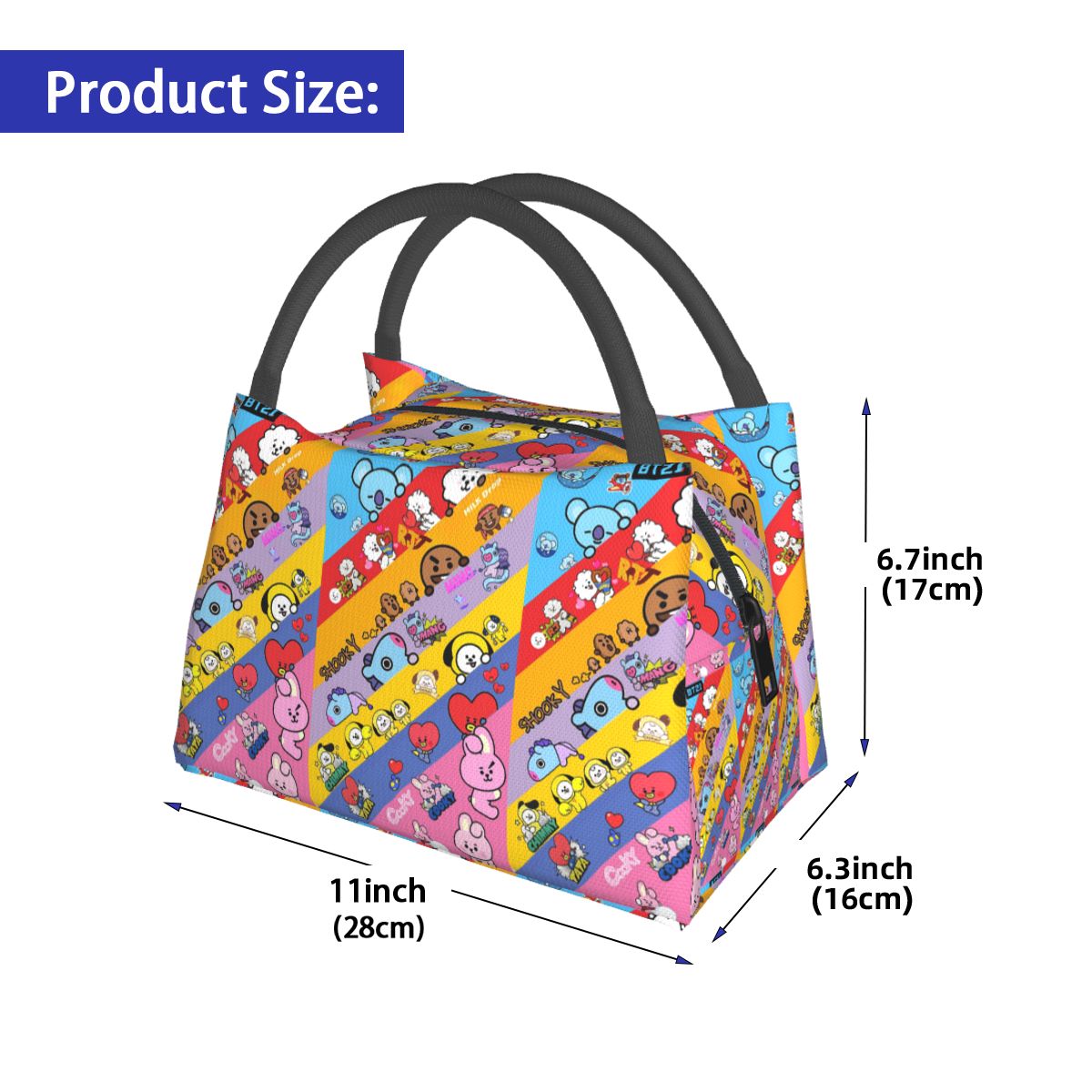 Cute Cartoon BT21 Insulated Lu - Food Storage In Cooler のレビューと価格