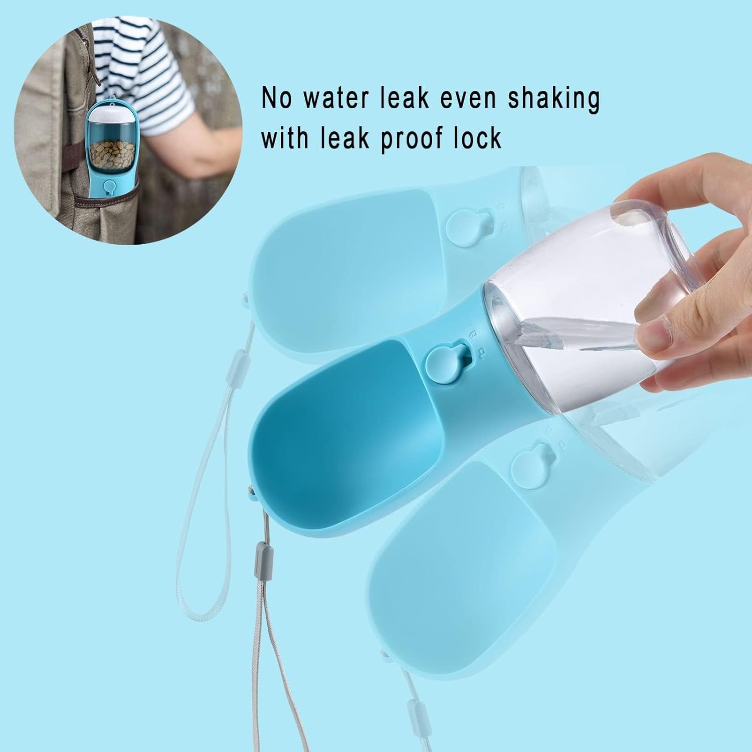 Dog Water Bottle with Food Con - Food Storage Necessities のレビューと価格