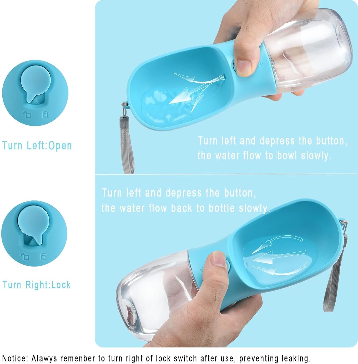Dog Water Bottle with Food Con - Food Storage Necessities のレビューと価格