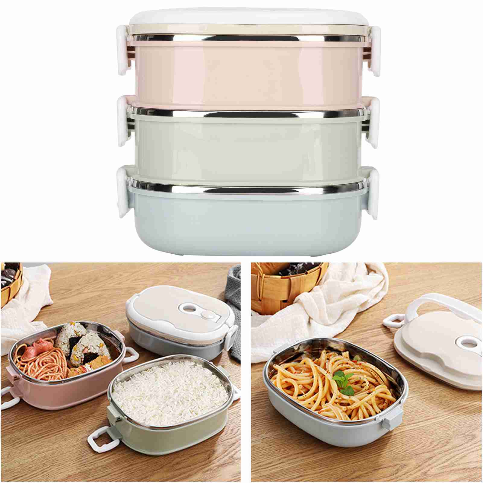 Multi Layer Lunch Box Large Ca - Food Storage Box Large のレビューと価格