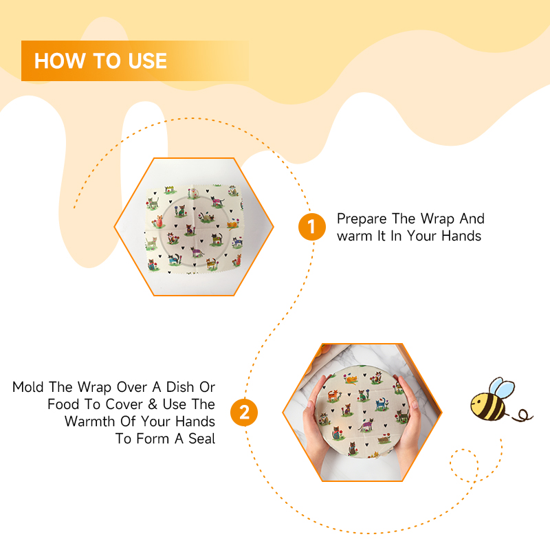 6 Packs (2S. 2M, 2L) reusable  - Beeswax Food Wrap のレビューと価格