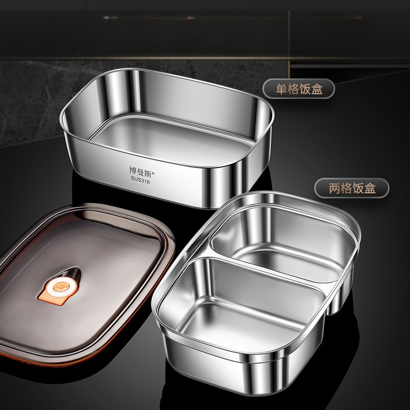 Lunch Box Stainless Steel Micr - Food Storage Box Large のレビューと価格