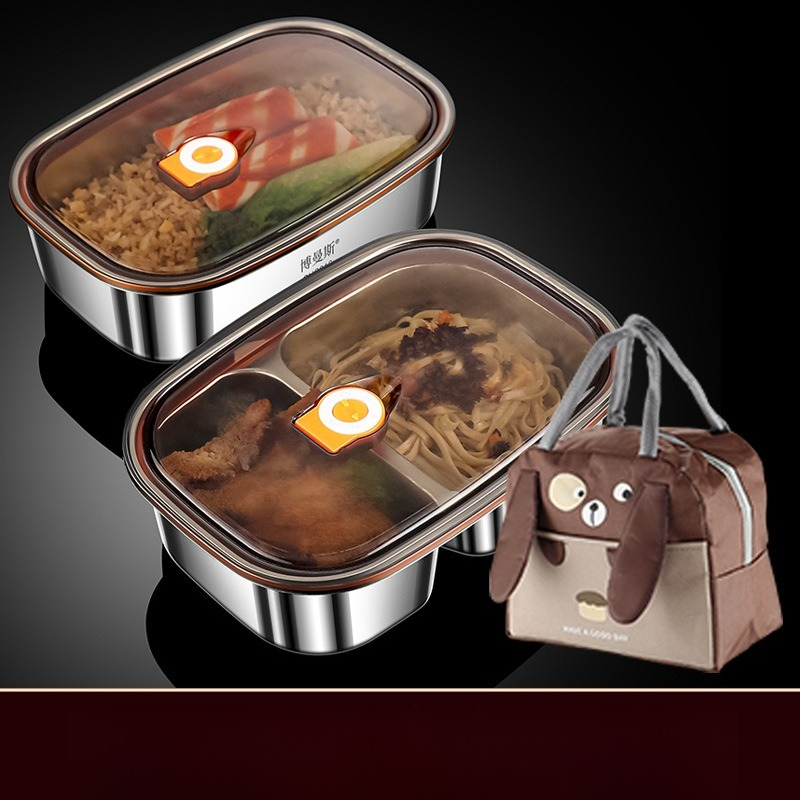 Lunch Box Stainless Steel Micr - Food Storage Box Large のレビューと価格