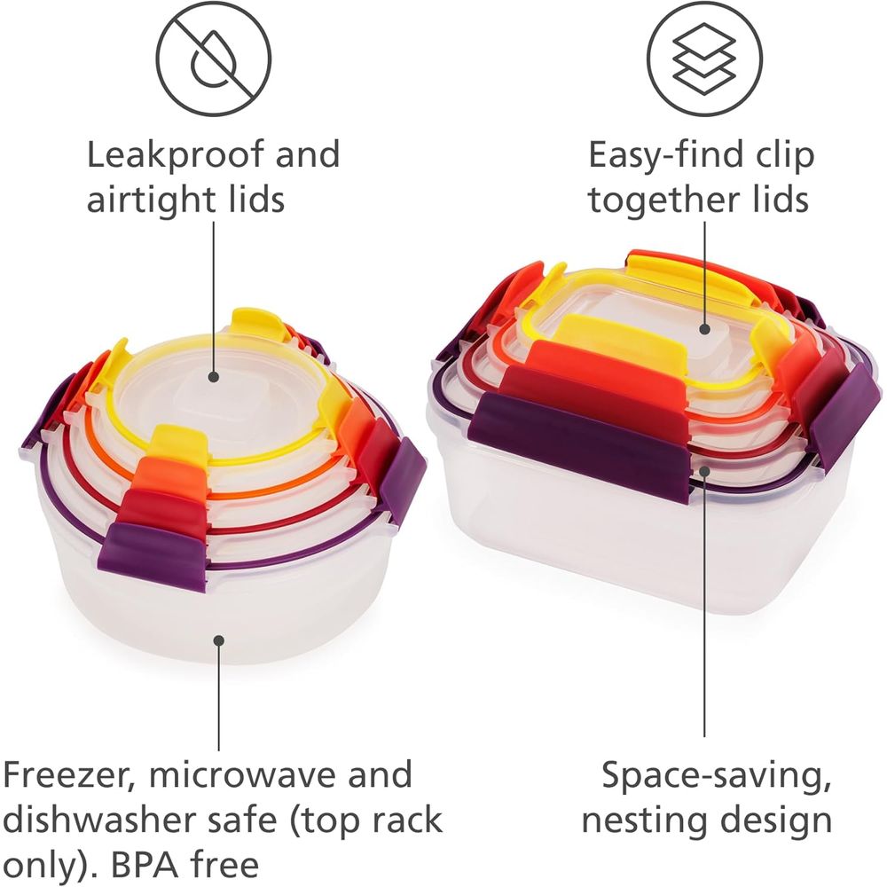 16-piece Plastic BPA Free Food - Food Storage Containers Set のレビューと価格
