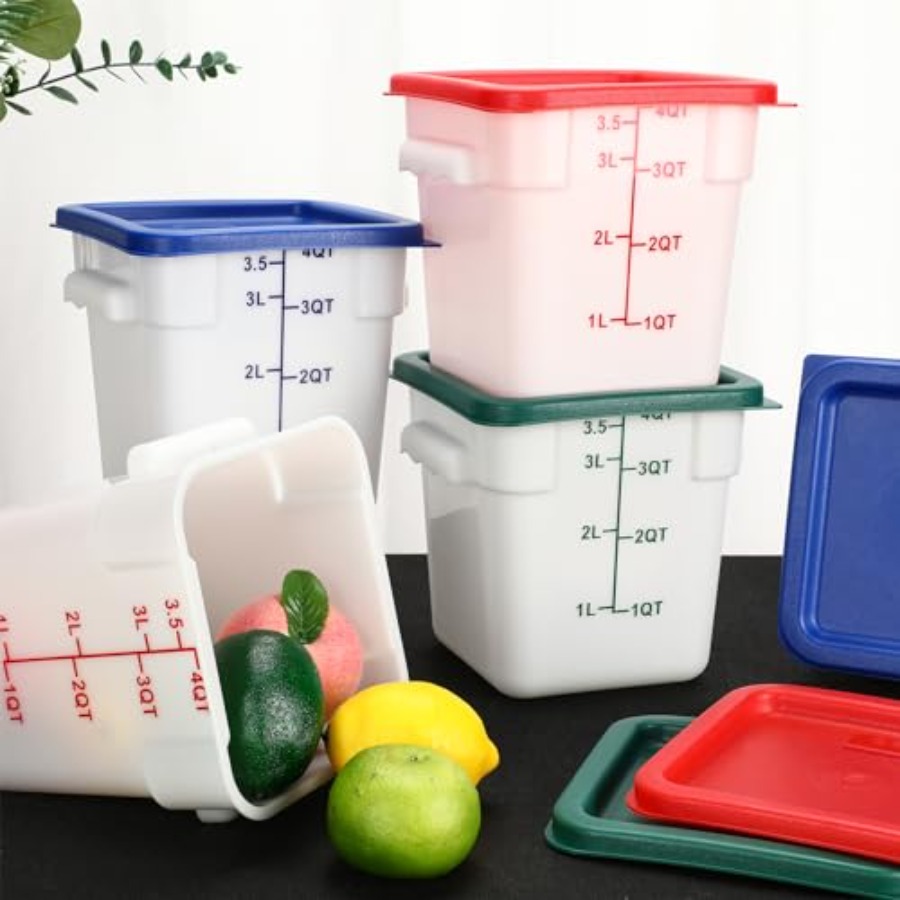 6 Pieces 4 Quart Commercial Fo - Food Storage Quart Containers のレビューと価格