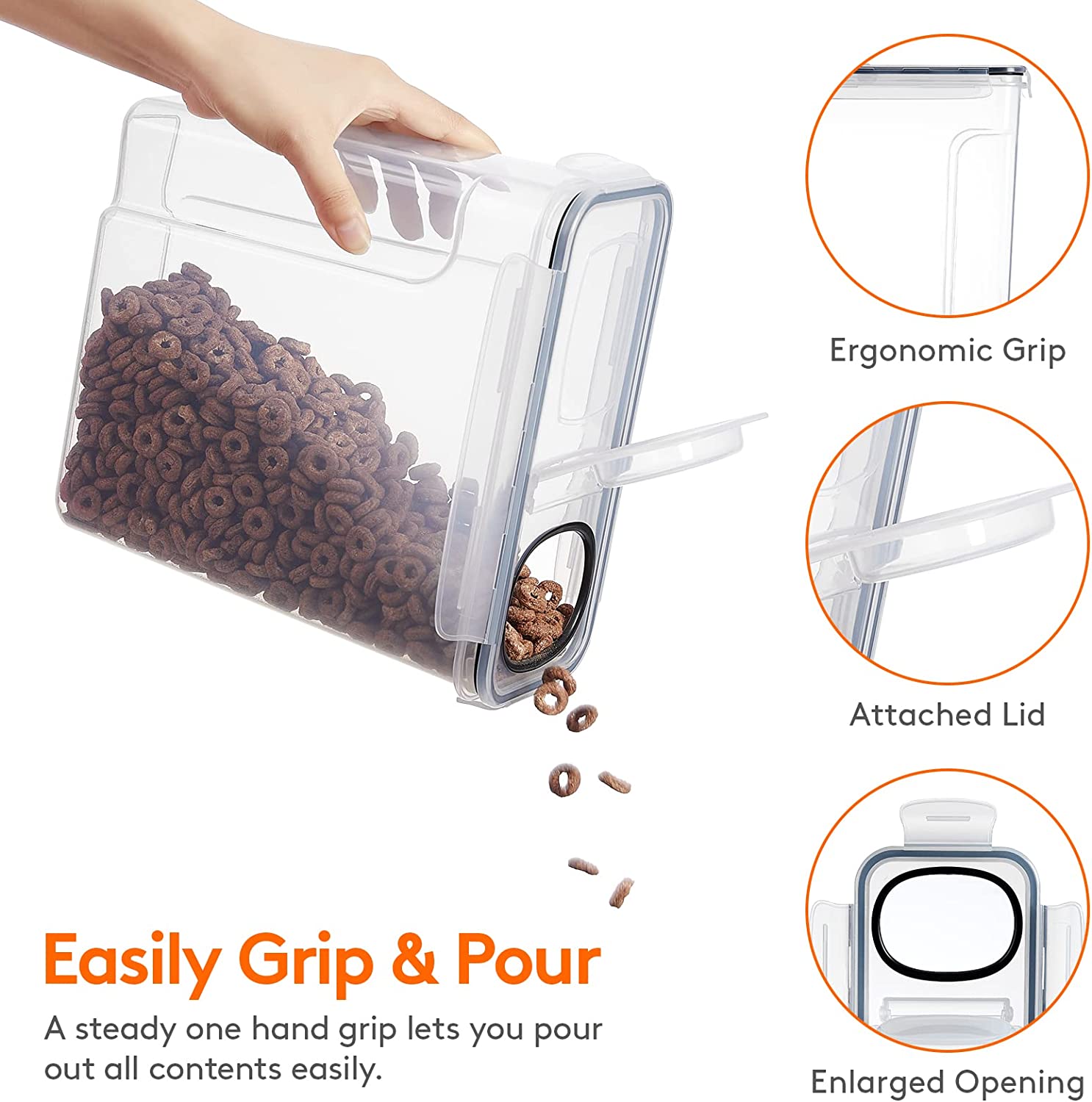 Large (5L) 2/3pcs grain contai - Food Storage In Room のレビューと価格