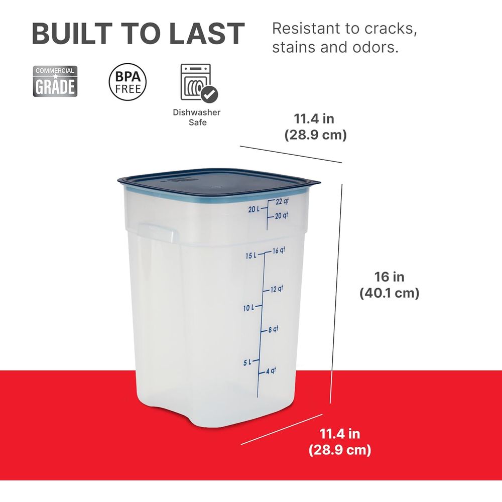 22 Quart Food Storage Containe - Food Storage Quart Containers のレビューと価格