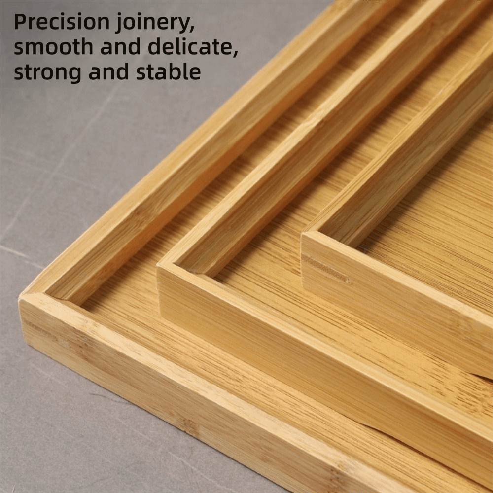 Decorate Tray Natural Bamboo B - Food Storage On Table のレビューと価格