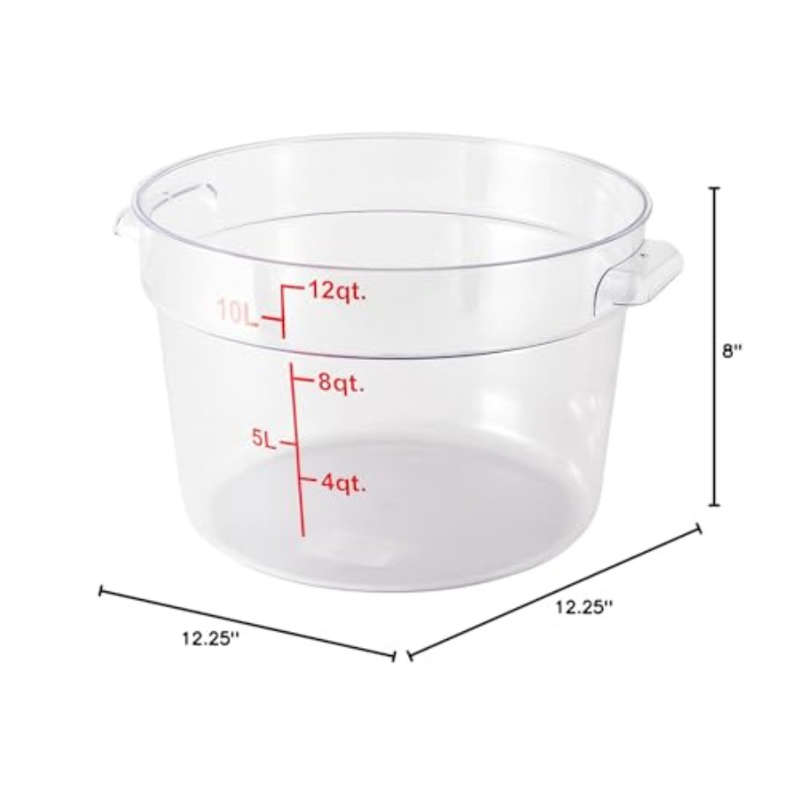 Met Lux 12 Quart Food Storage  - Food Storage Quart Containers のレビューと価格