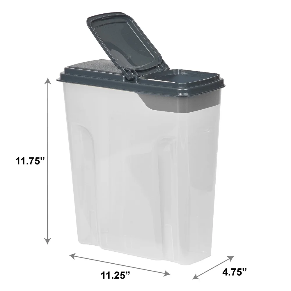 2-Pack Plastic Cereal Dispense - Food Storage Quart Containers のレビューと価格
