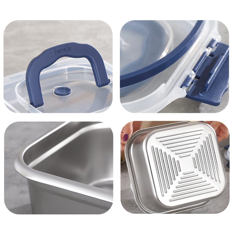 316Stainless Steel Salad Fruit - Food Storage Box Large のレビューと価格