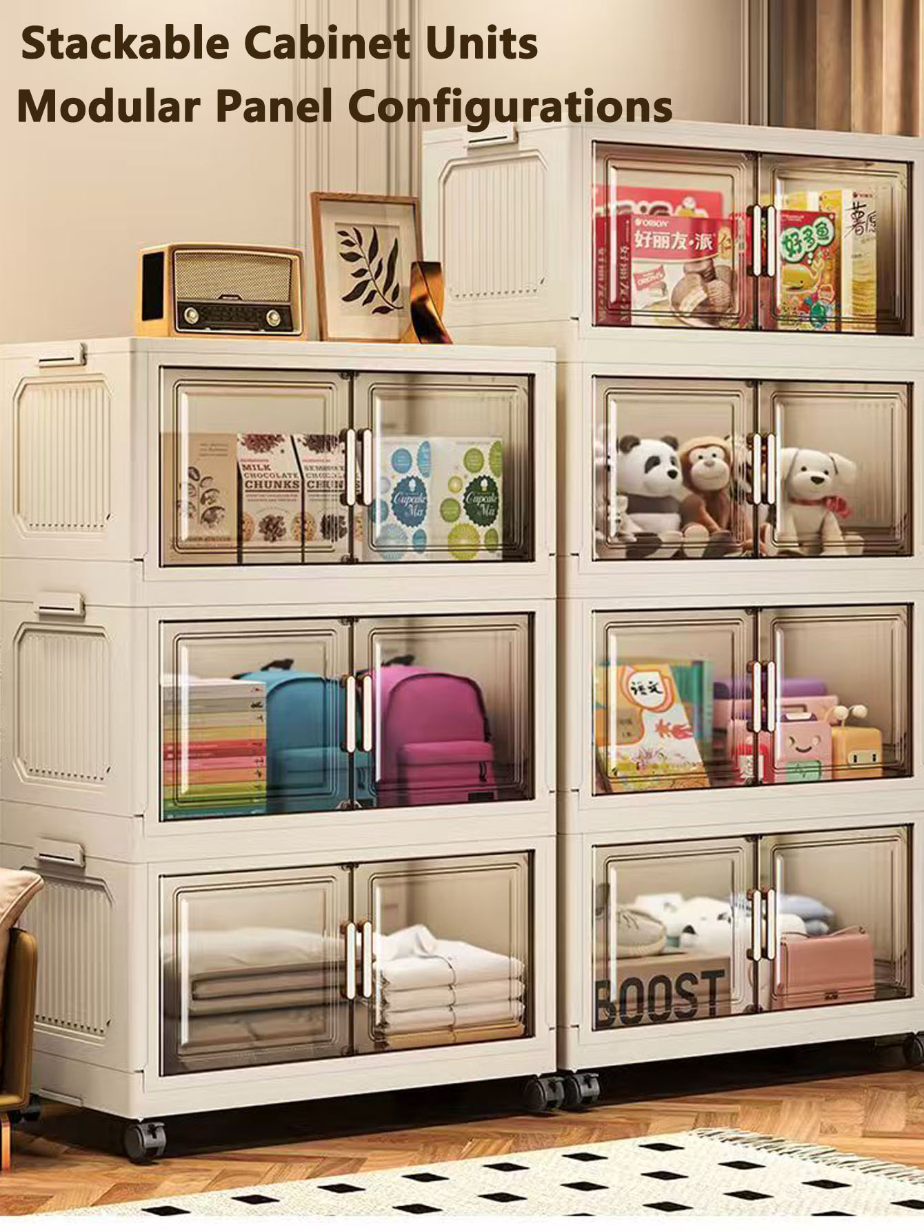 Storage Cabinet Folding Storag - Food Storage In Room のレビューと価格