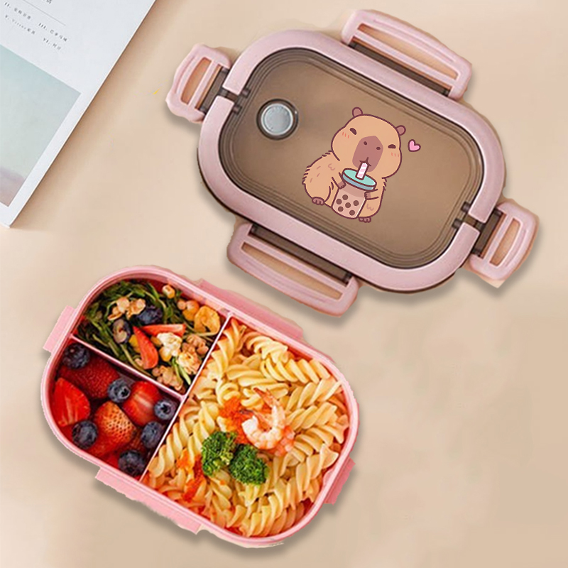 Capybara Bento Lunch Box Anime - Food Storage Containers Set のレビューと価格