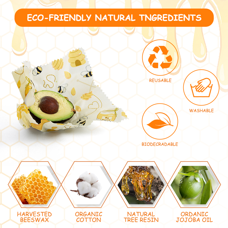 WEEDI 3Pack Reusable Beeswax W - Beeswax Food Wrap のレビューと価格