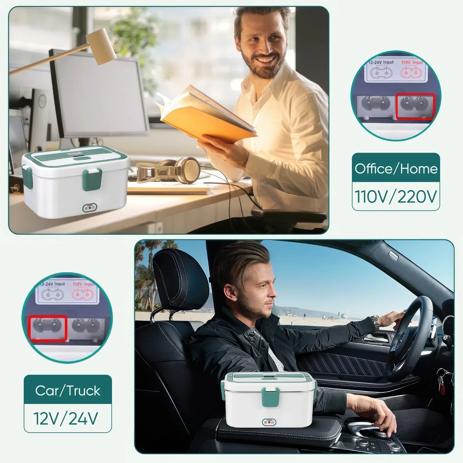 Electric Lunch Box Food Warmer - Food Storage Warmer のレビューと価格