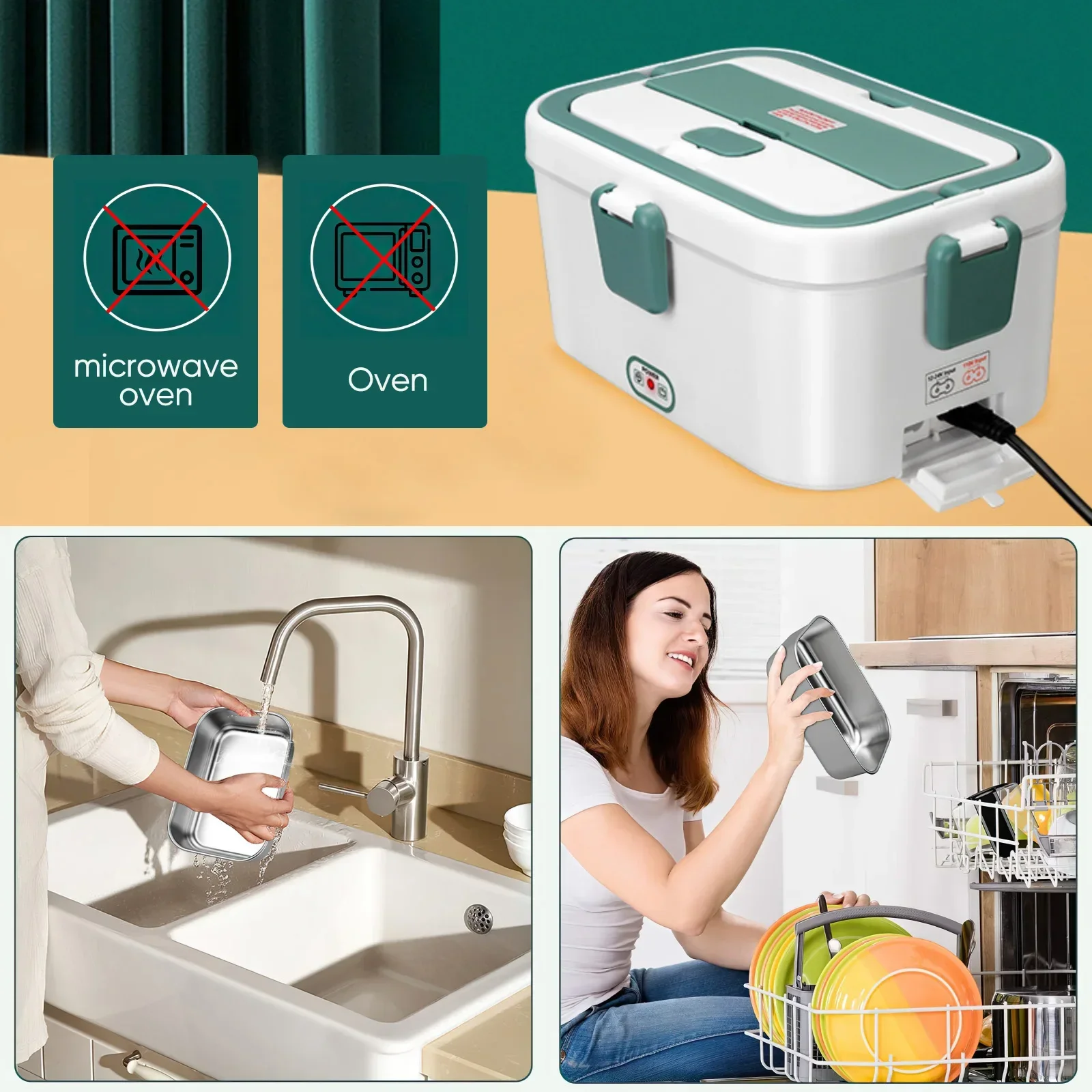 Electric Lunch Box Food Warmer - Food Storage Warmer のレビューと価格