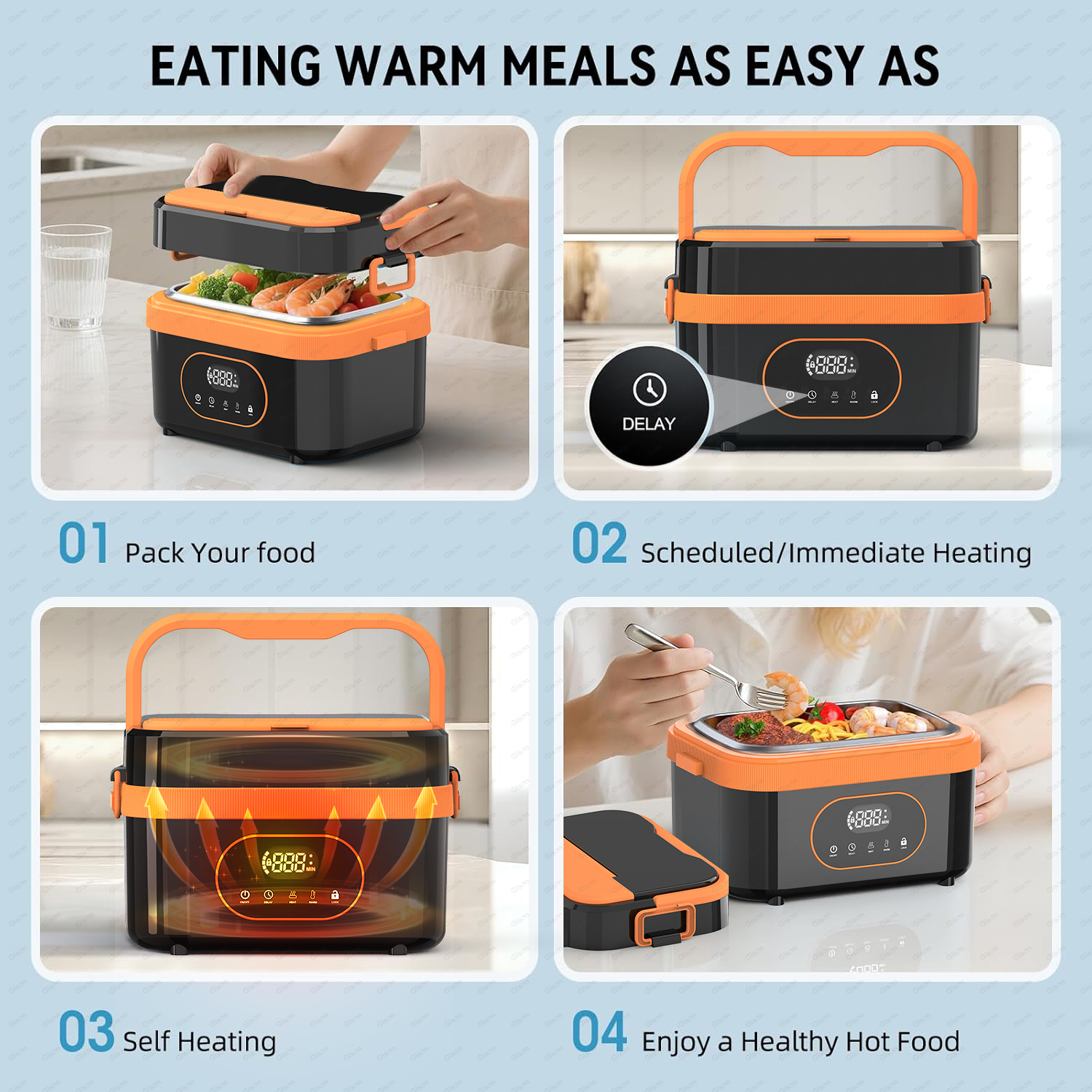 Gison 1.5L Portable Wireless H - Food Storage Warmer のレビューと価格