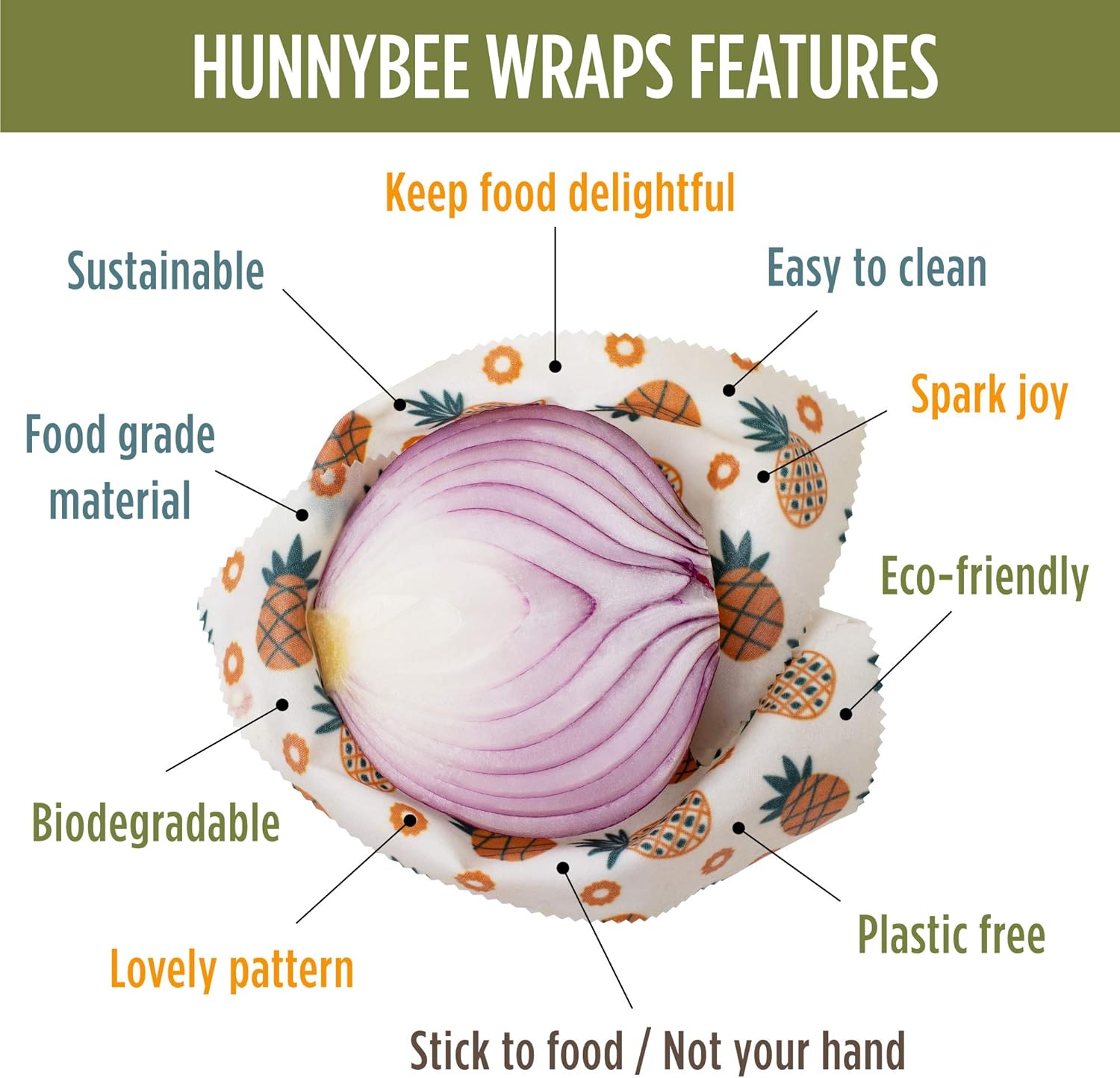 Beeswax Wraps Set of 7, Fresh  - Beeswax Food Wrap のレビューと価格