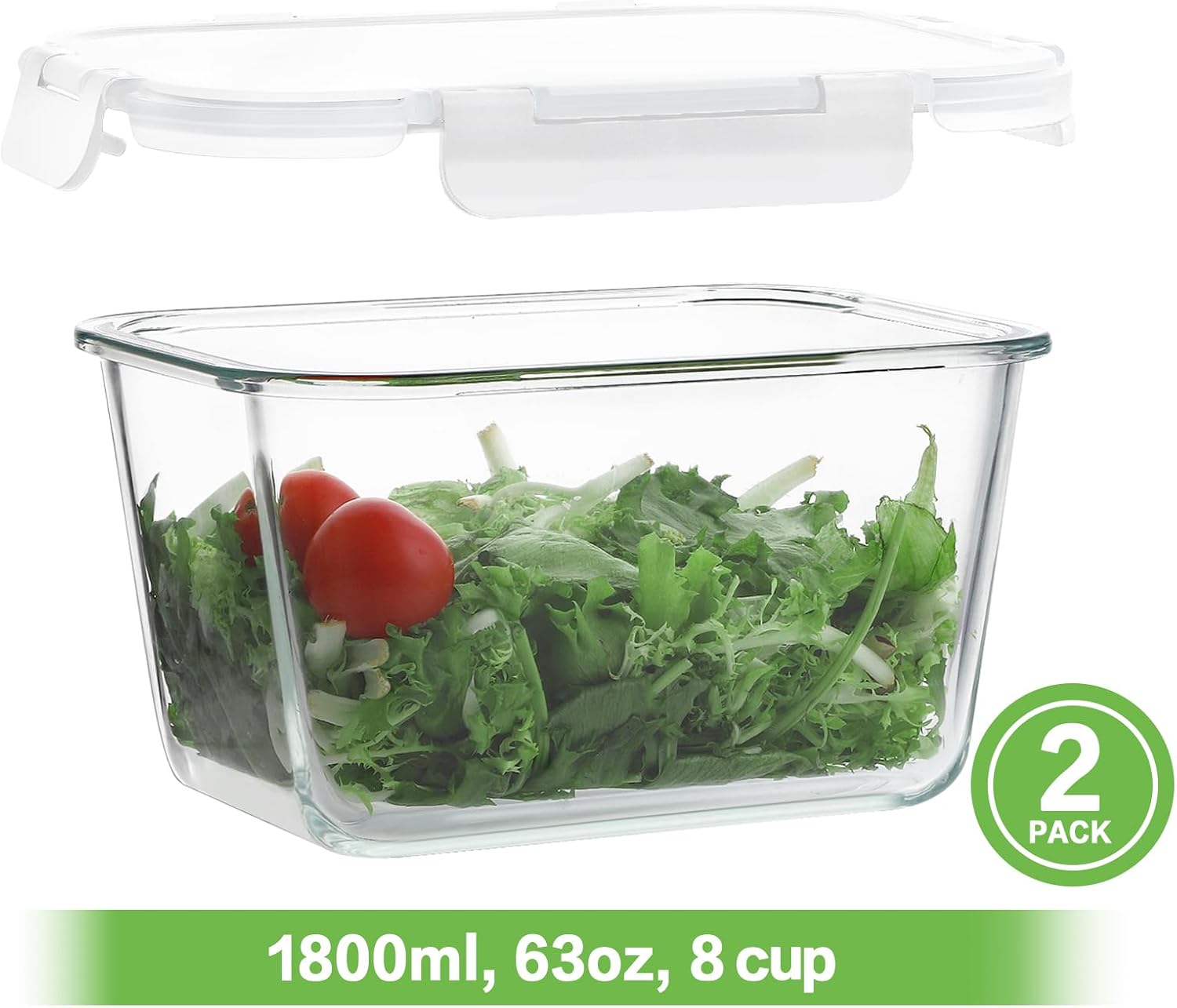 Large Glass Food Storage Conta - Food Storage Box Large のレビューと価格