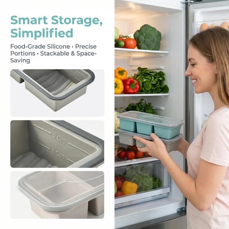 2/3/4 Cavity Silicone Ice Crea - Xl Food Storage Containers With Lids のレビューと価格
