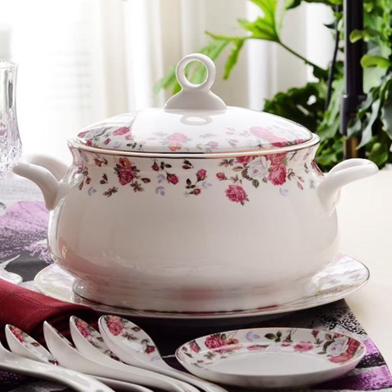 9 Inch, Bone China Tureen for  - Food Storage Plants のレビューと価格